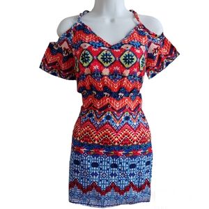 Hotcial Dress Exposed Shoulders Side Zip Cutouts at Waist Adjustable Str…